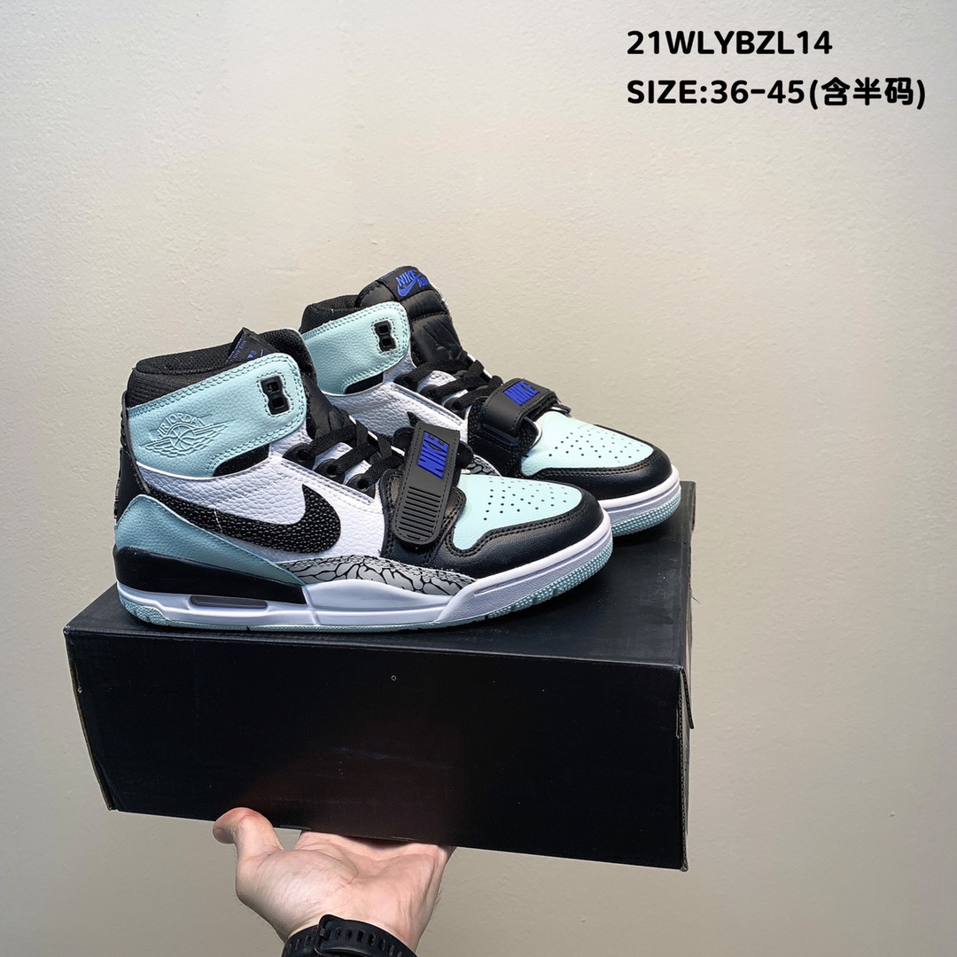 2021 Jordan Legacy 312 Jade Blue Black White - Click Image to Close